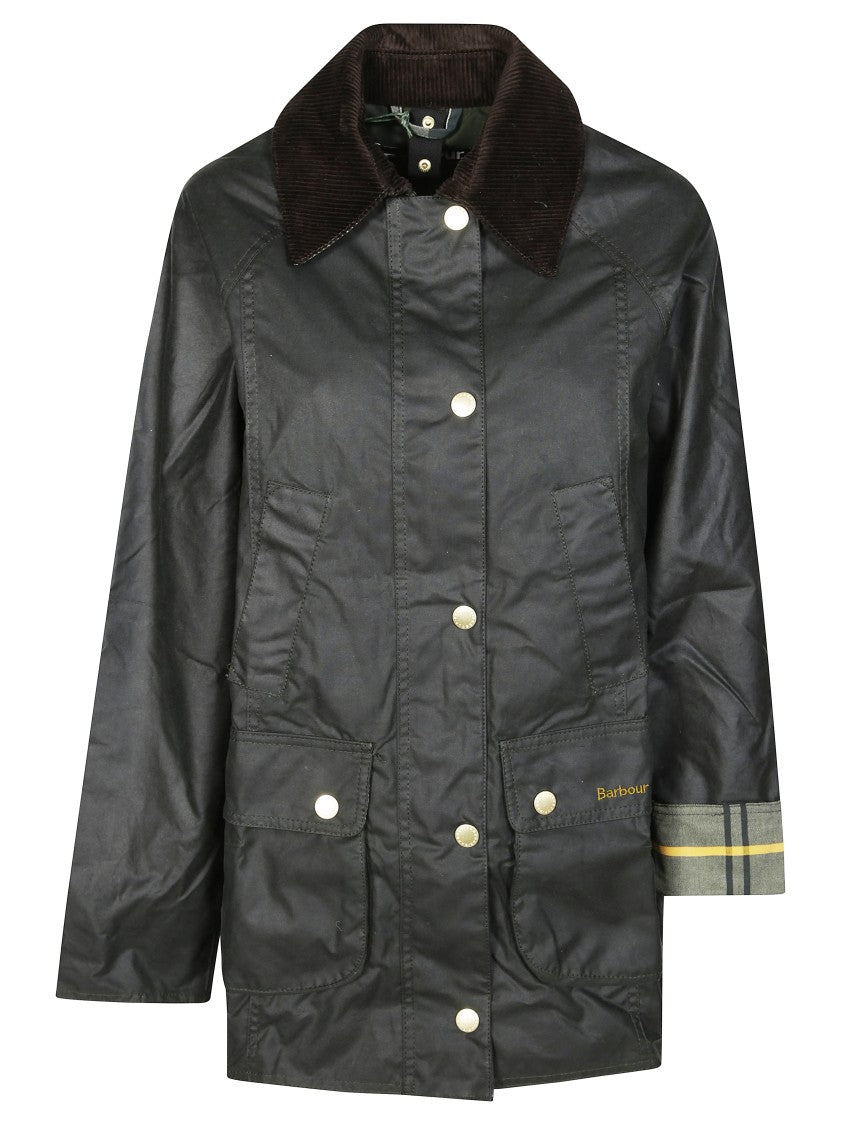 Barbour Structured Waxed Cotton Beadnell Coat