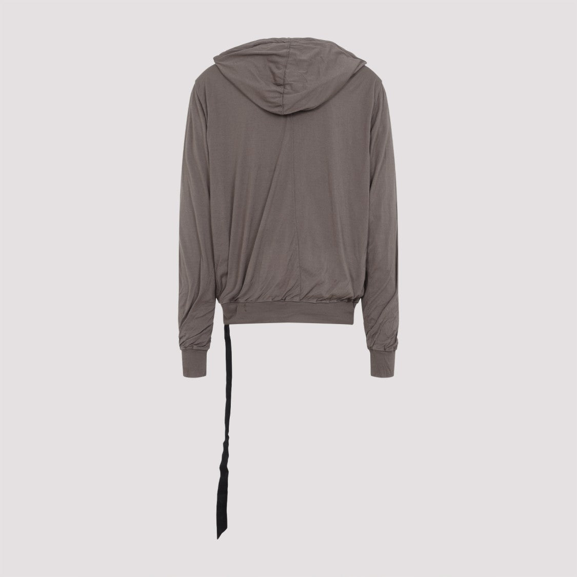 Drkshdw By Rick Owens Draped Grey Cotton Sweatshirt