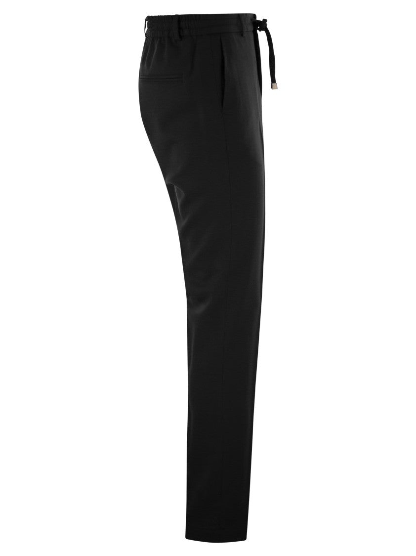 Peserico Wool-Blend Flannel Trousers
