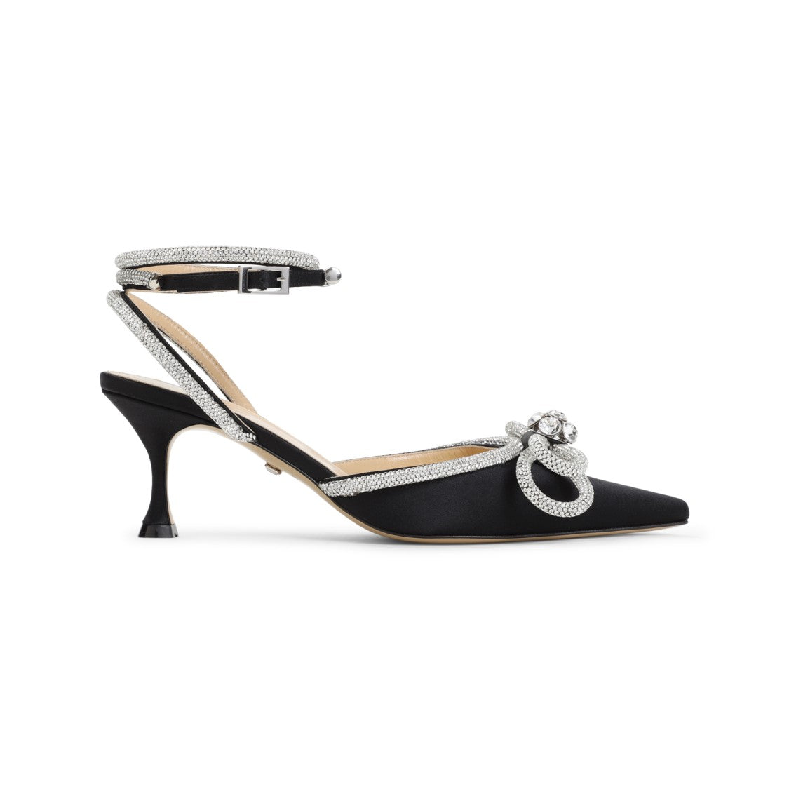 Mach & Mach Silk And Strass Black Pumps