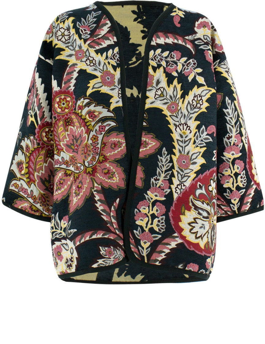 Etro Multicolor Jacket With Jacquard Motif