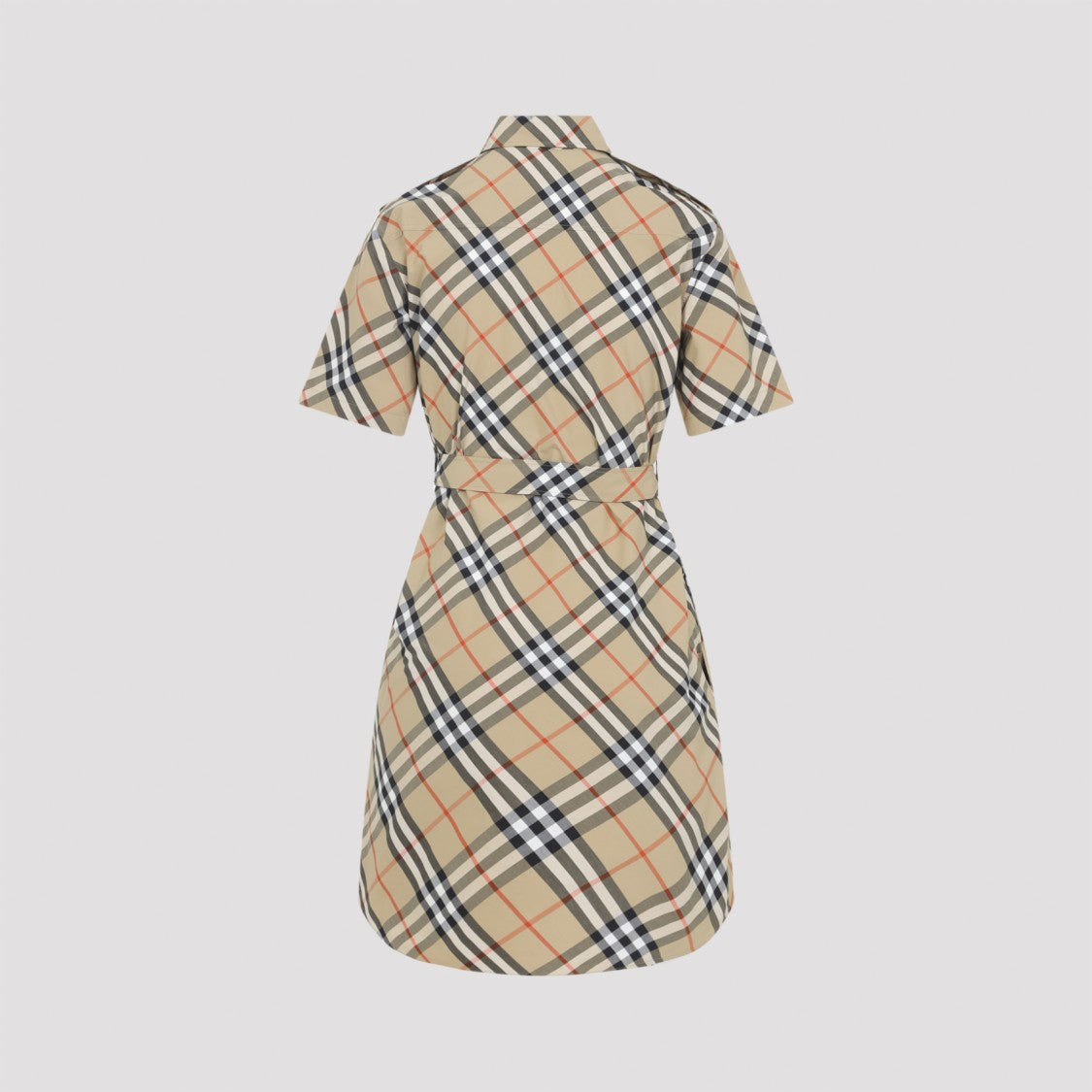 Burberry Nude Check Pattern Day Dress