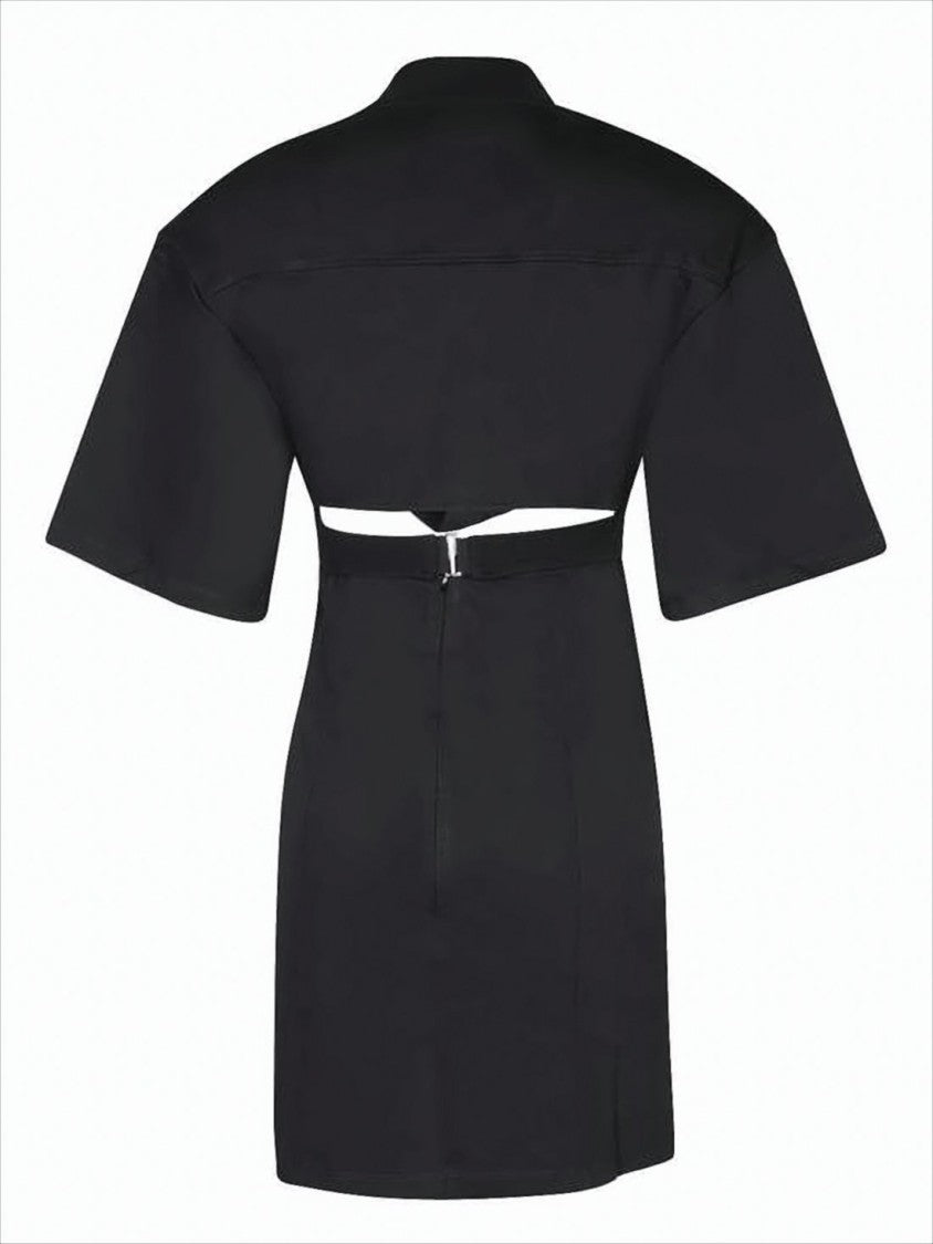 Jacquemus Short-Sleeved Top With Twisted Front Design