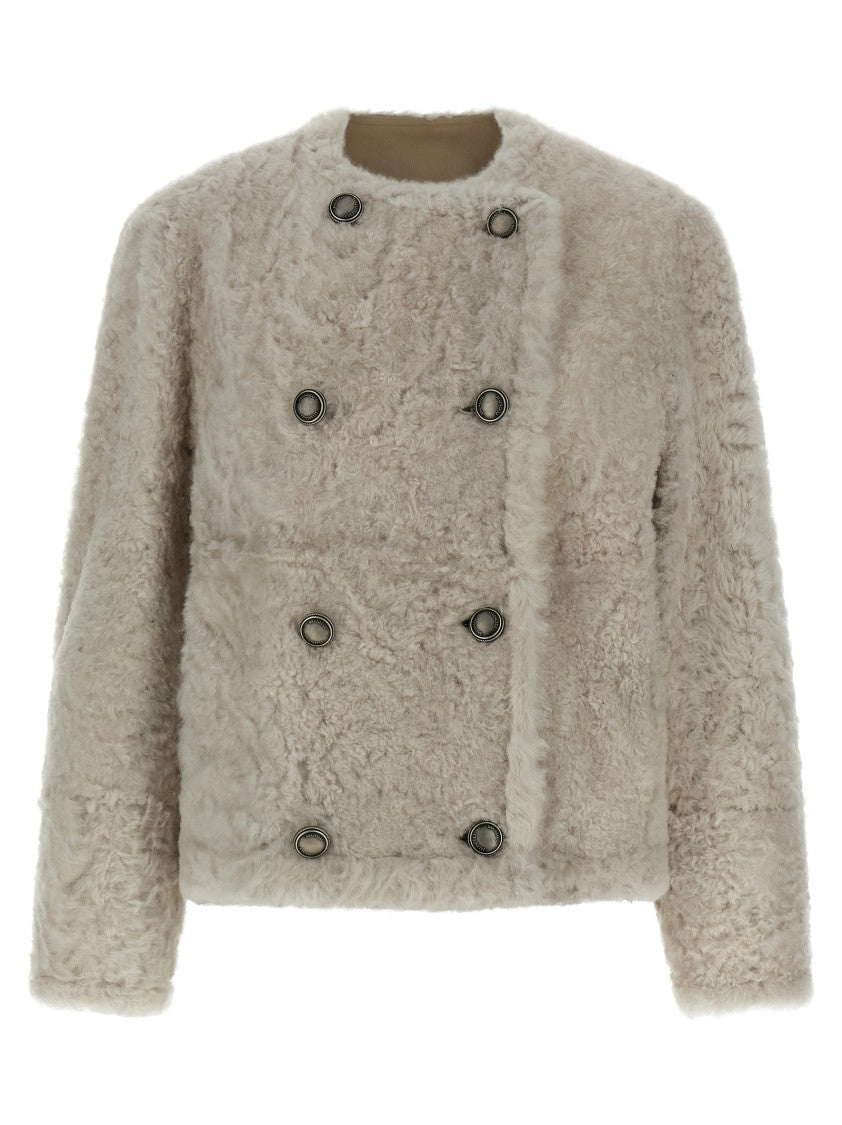 Brunello Cucinelli Fuzzy' Reversible Caban