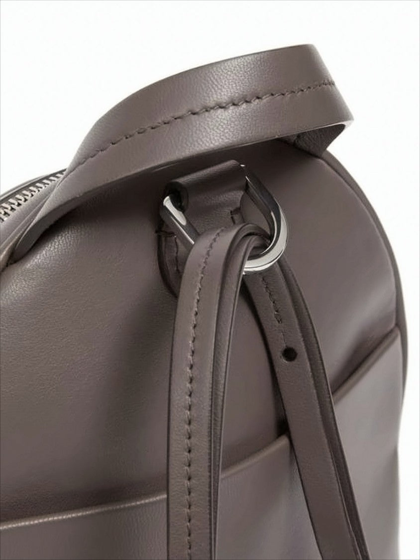 Maison Margiela Compact Napa Leather Backpack With Chain Accents