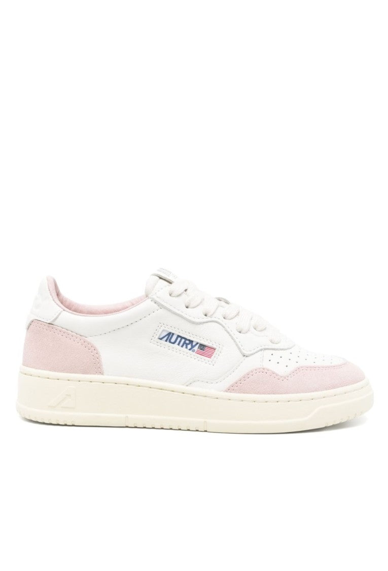 Autry Medalist Low-Top Sneakers With Goat Leather