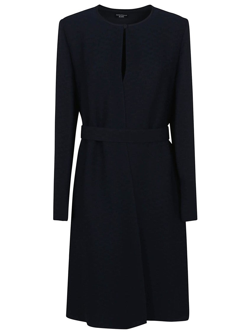 Emporio Armani Day Dress With Stylish Belt