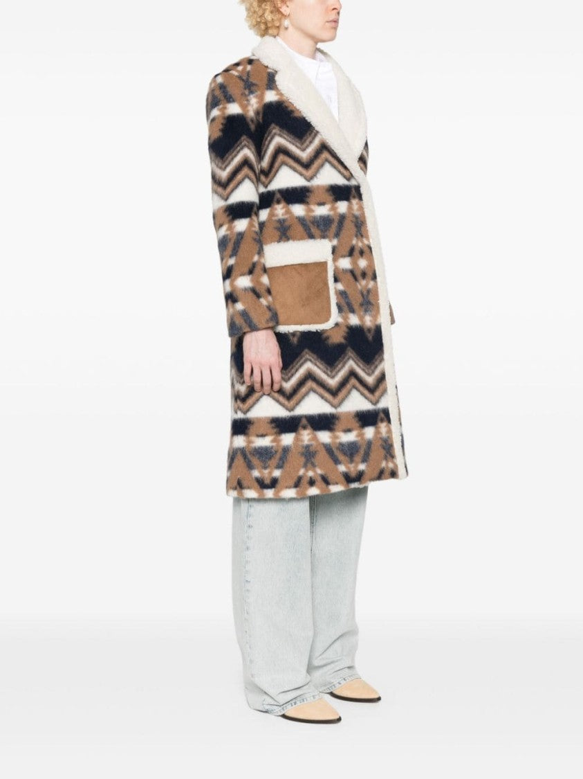 Ava Adore Multicolor Coat With Logo