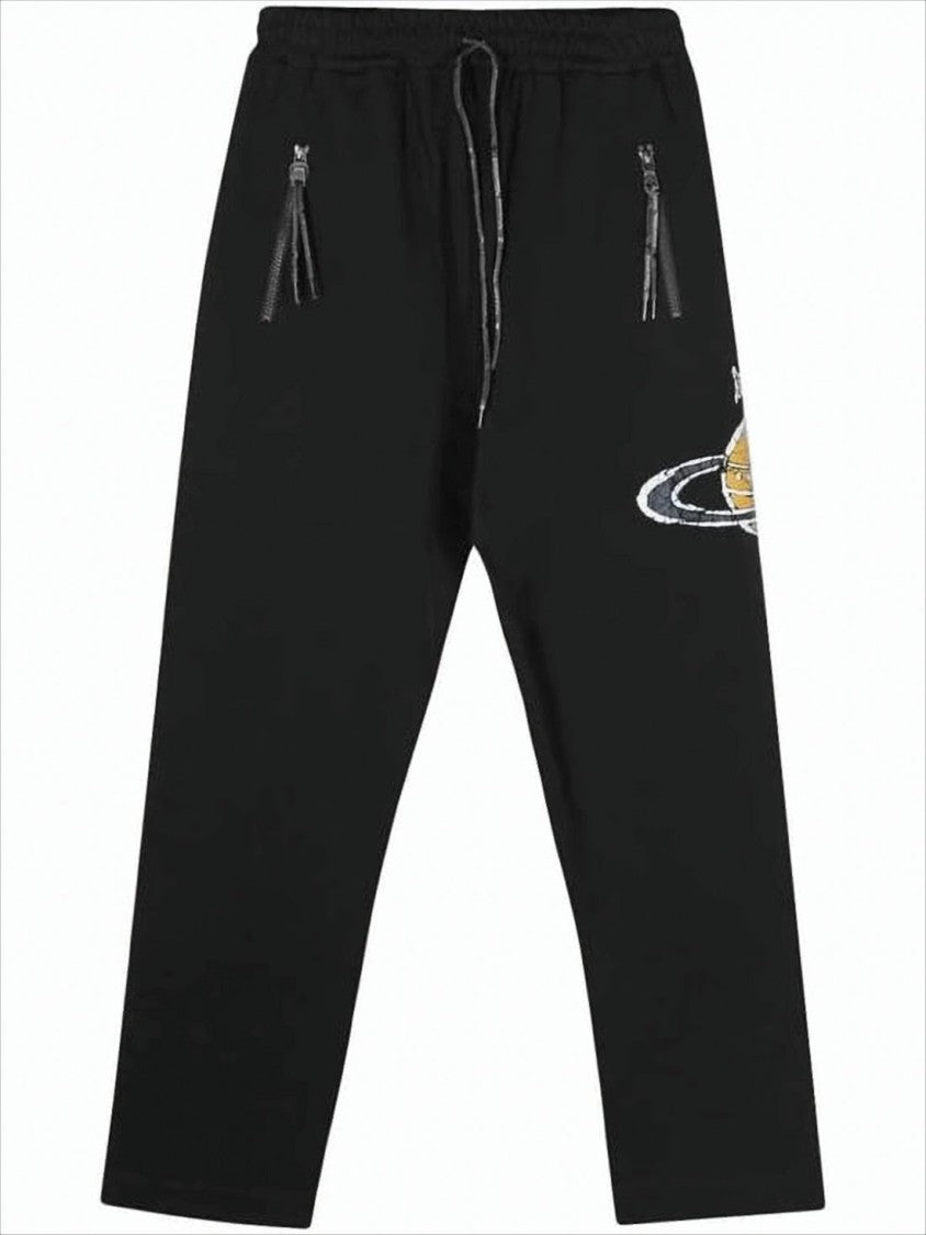 Vivienne Westwood Relaxed Jogger Pants With Distinctive Planet Motif