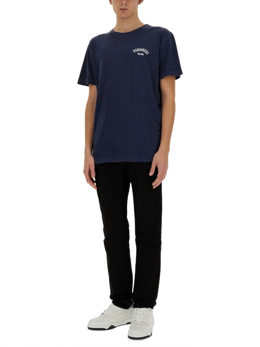 Dsquared2 Relaxed-Fit Logo Detail T-Shirt