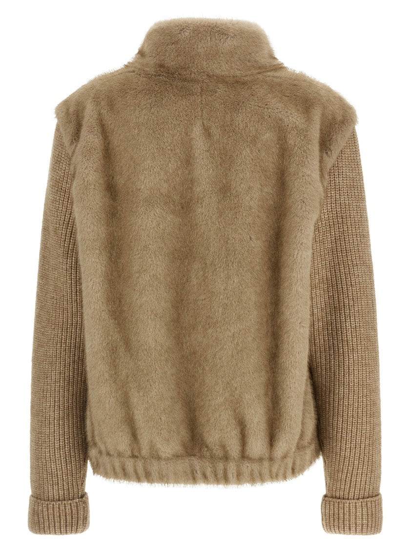Mc2 Saint Barth Faux Fur Bomber Jacket