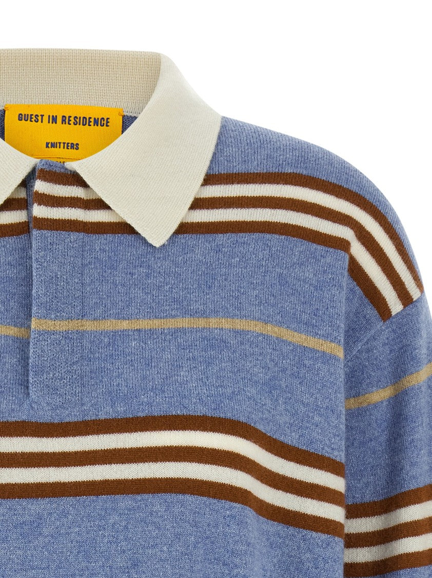 Guest In Residence 'Striped Rugby' Polo Shirt