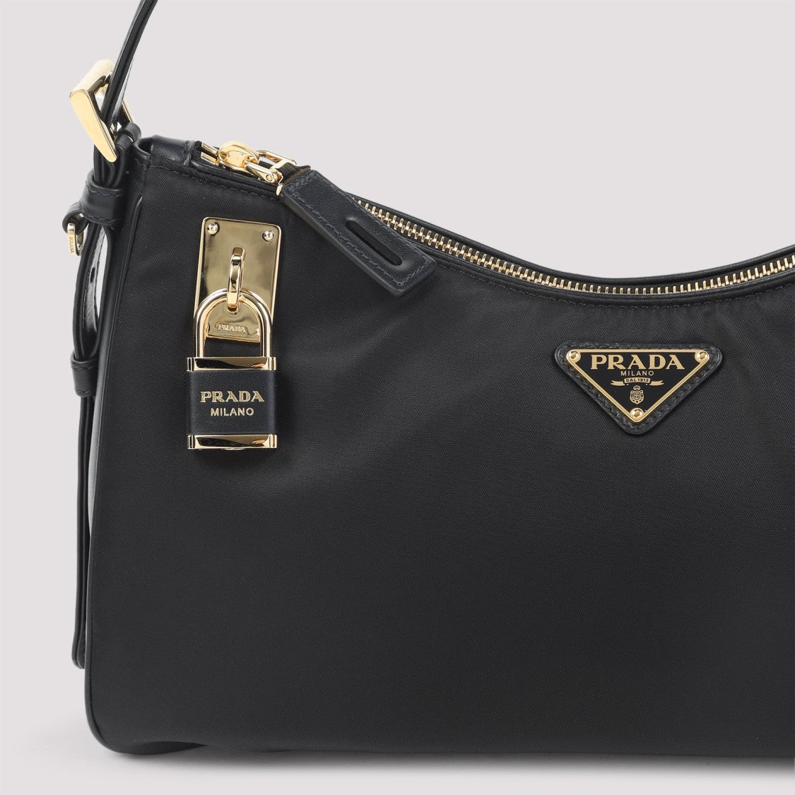 Prada Black Recycled Polyamide Sacca Handbag