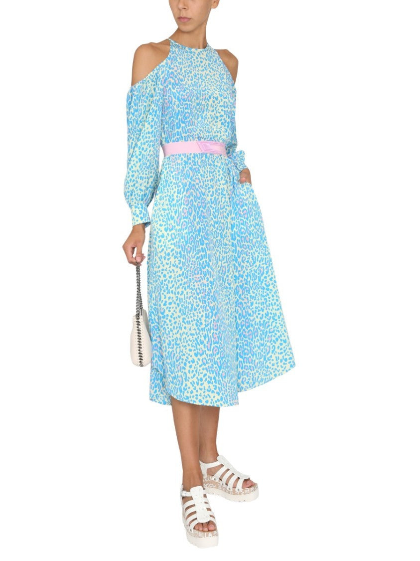 Stella Mccartney Midi Dress With Animal Print