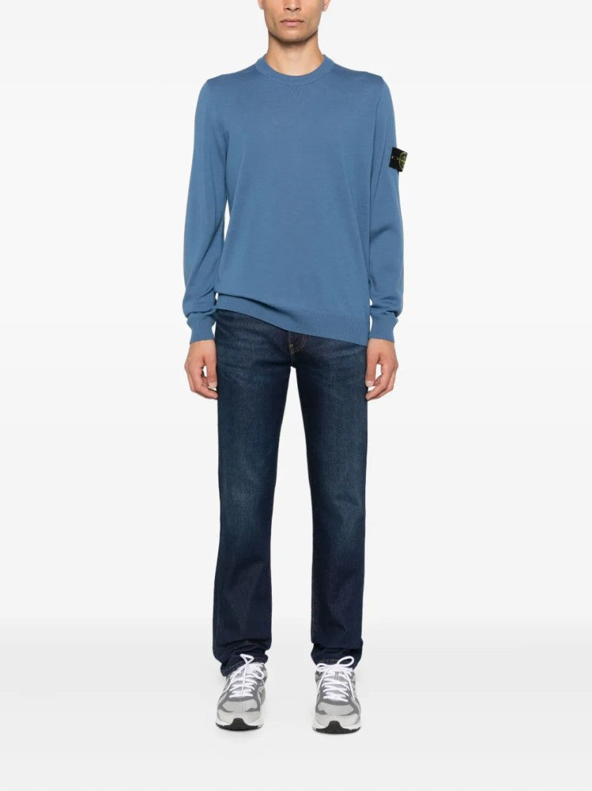 Stone Island Classic Long-Sleeve Crew-Neck Sweater