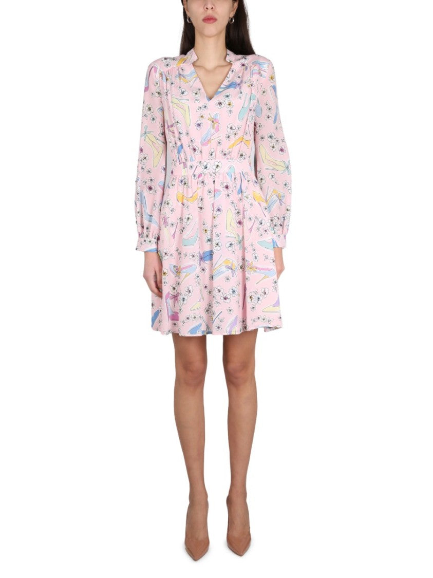 Boutique Moschino Heels And Flowers Dress