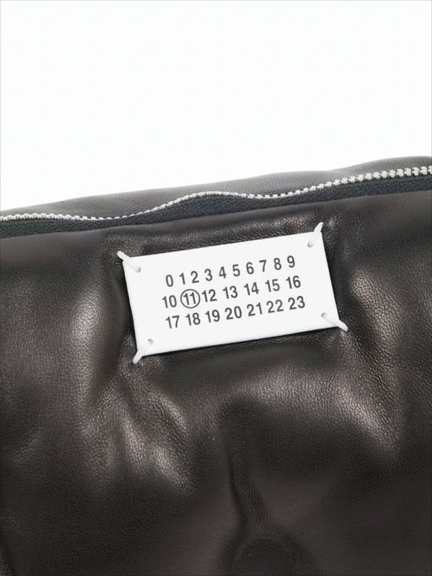 Maison Margiela Cylindrical Lambskin Leather Shoulder Bag With Adjustable Strap