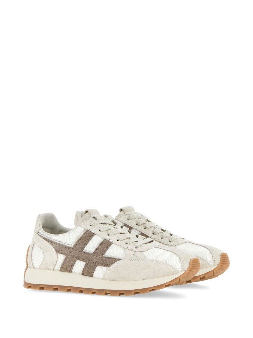 Hogan Mesh Design Sneakers With Suede Trim