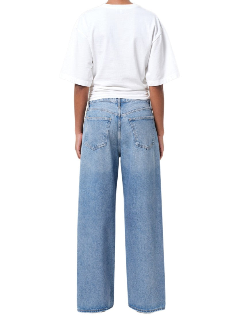 Agolde Baggy Fit Jeans With Medium Rise And Five-Pocket Design