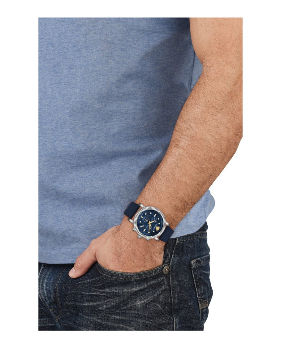 Versace V-Chrono Classic Leather Watch