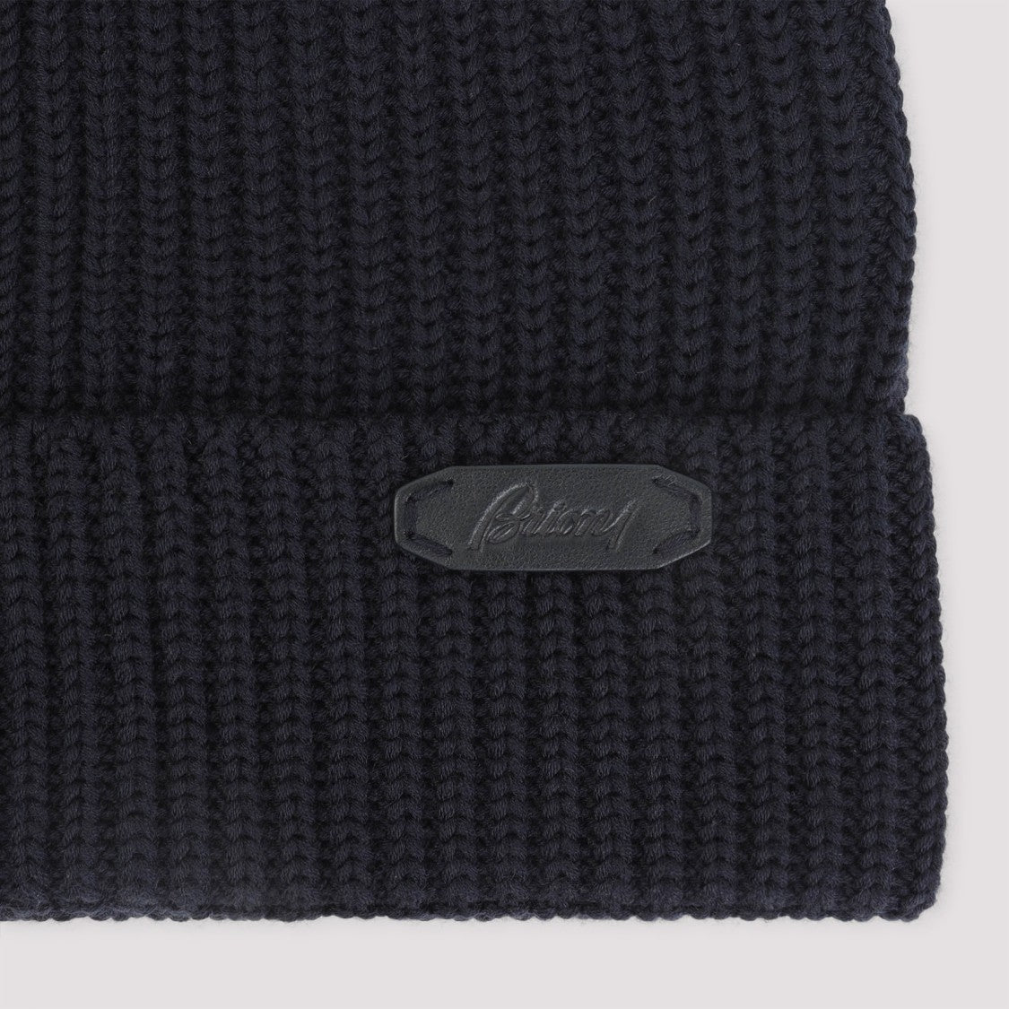 Brioni Midnight Blue Wool Knitted Beanie