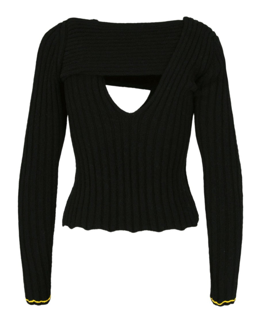 Bottega Veneta Asymmetric V-Neck