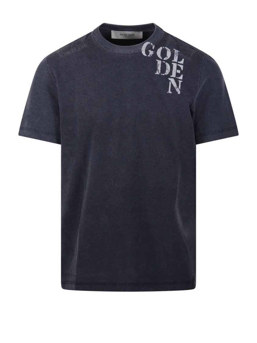 Golden Goose Journey M`S T-Shirt With Floc Print