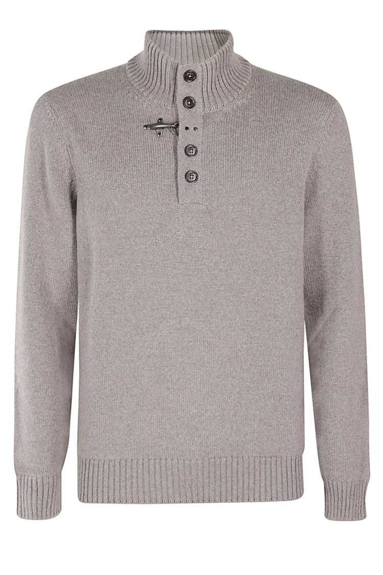 Fay Shaved Wool Knit Pullover