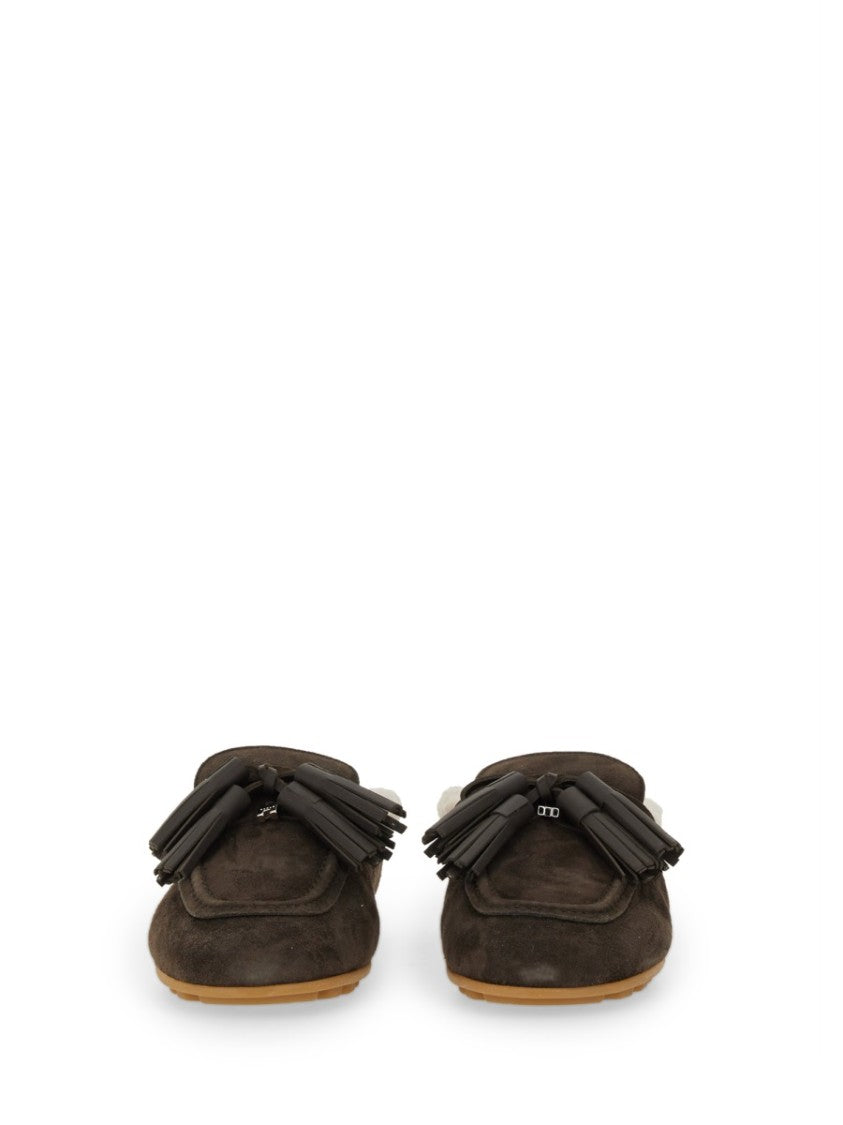 Hogan Suede Slipper Loafer