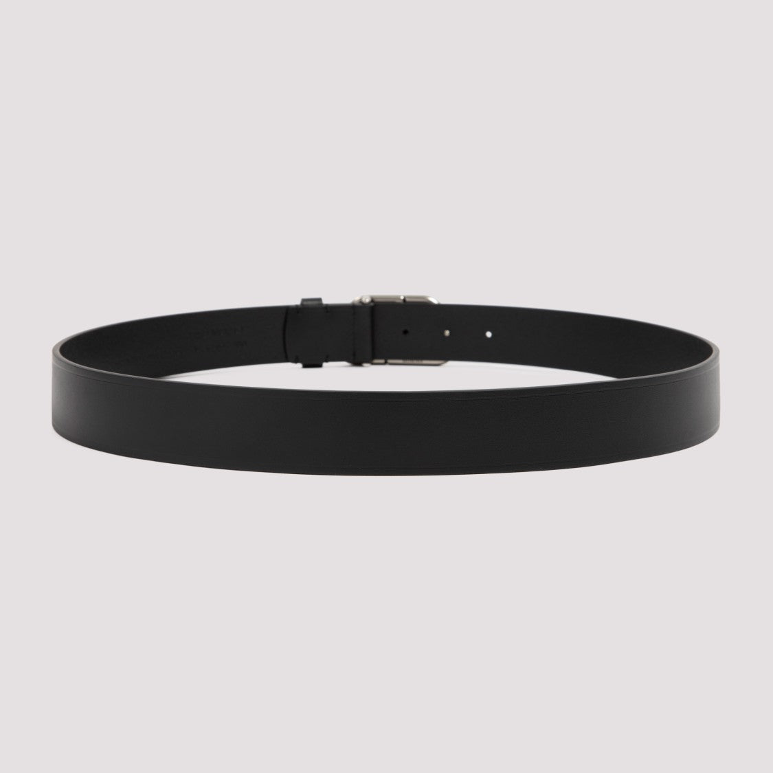Balenciaga Black Leather Large Bb Belt