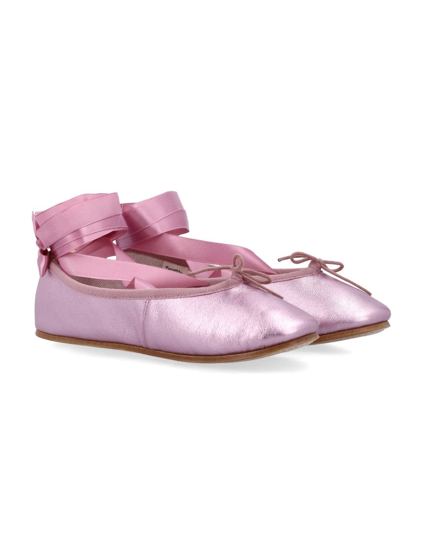 Repetto Sophia Metallic Finish Ballet Flats