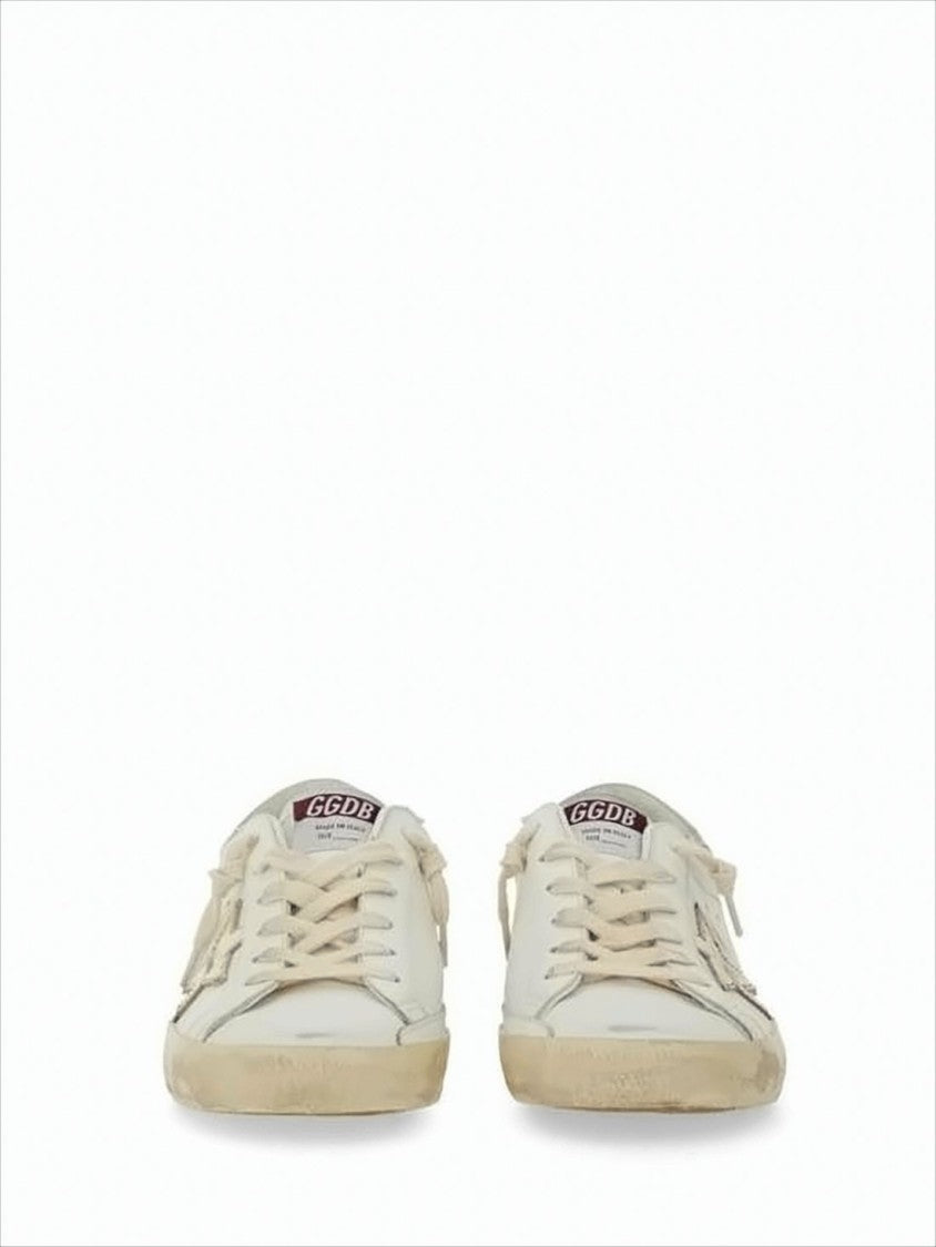 Golden Goose Distressed Low-Top Sneakers With Signature Star Detail
