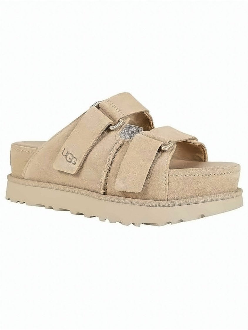 Ugg Suede Slip-On Mules With Adjustable Straps