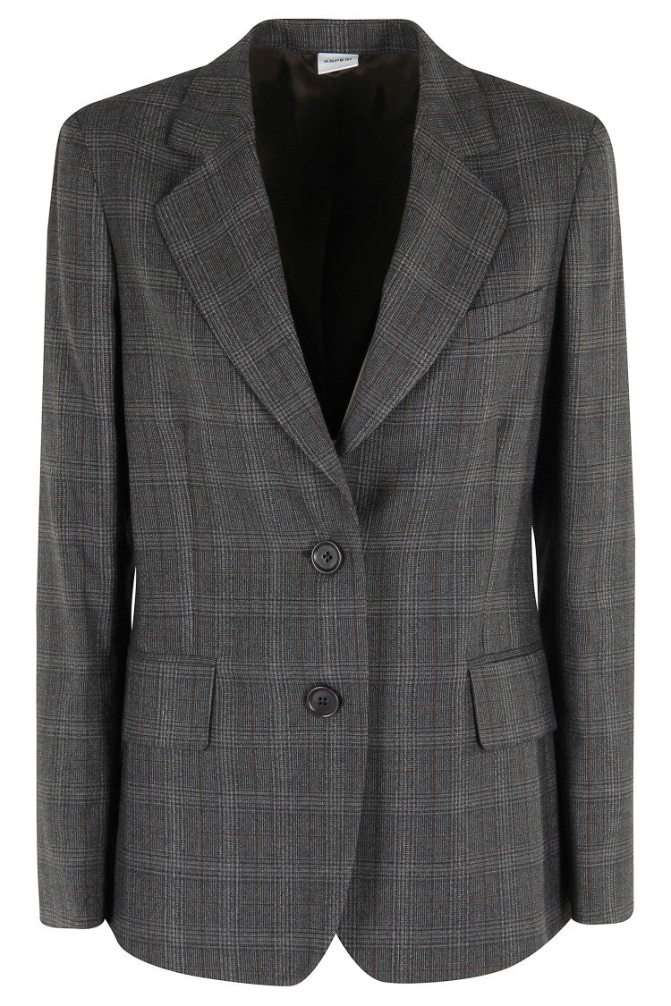 Aspesi Tailored Gray Wool Blazer