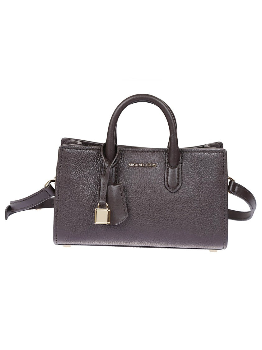 Michael Kors Scarlett Hammered Leather Shoulder Bag