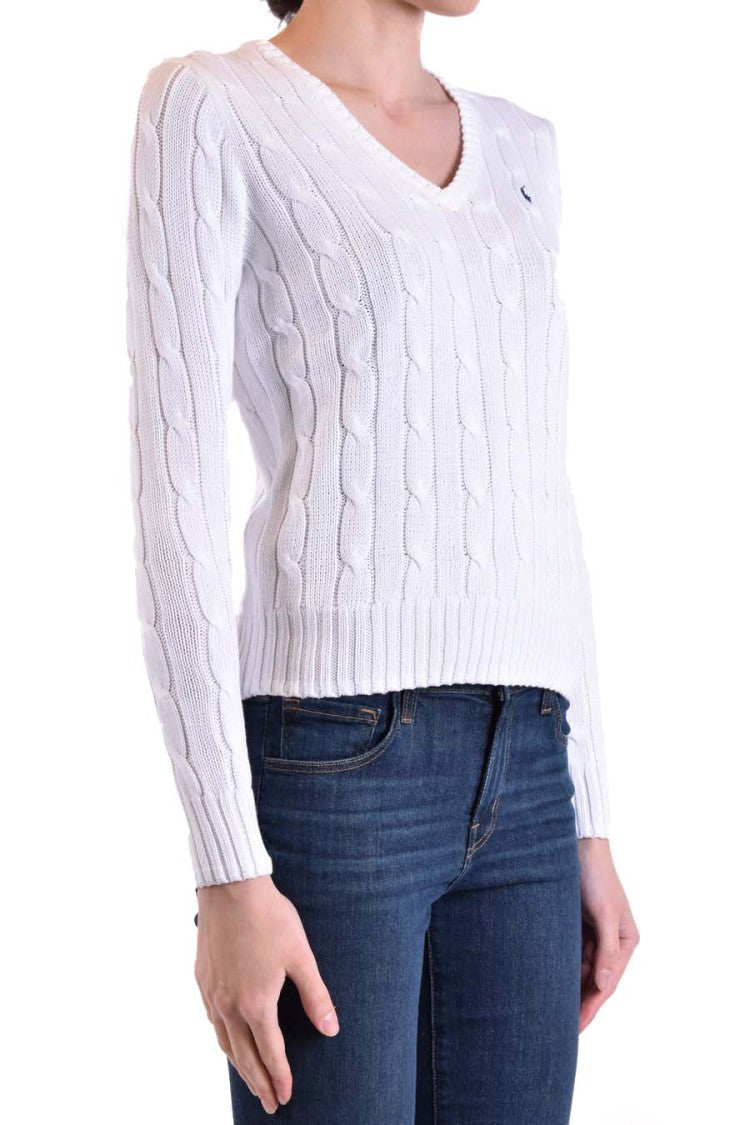 Polo Ralph Lauren White Cotton Sweater