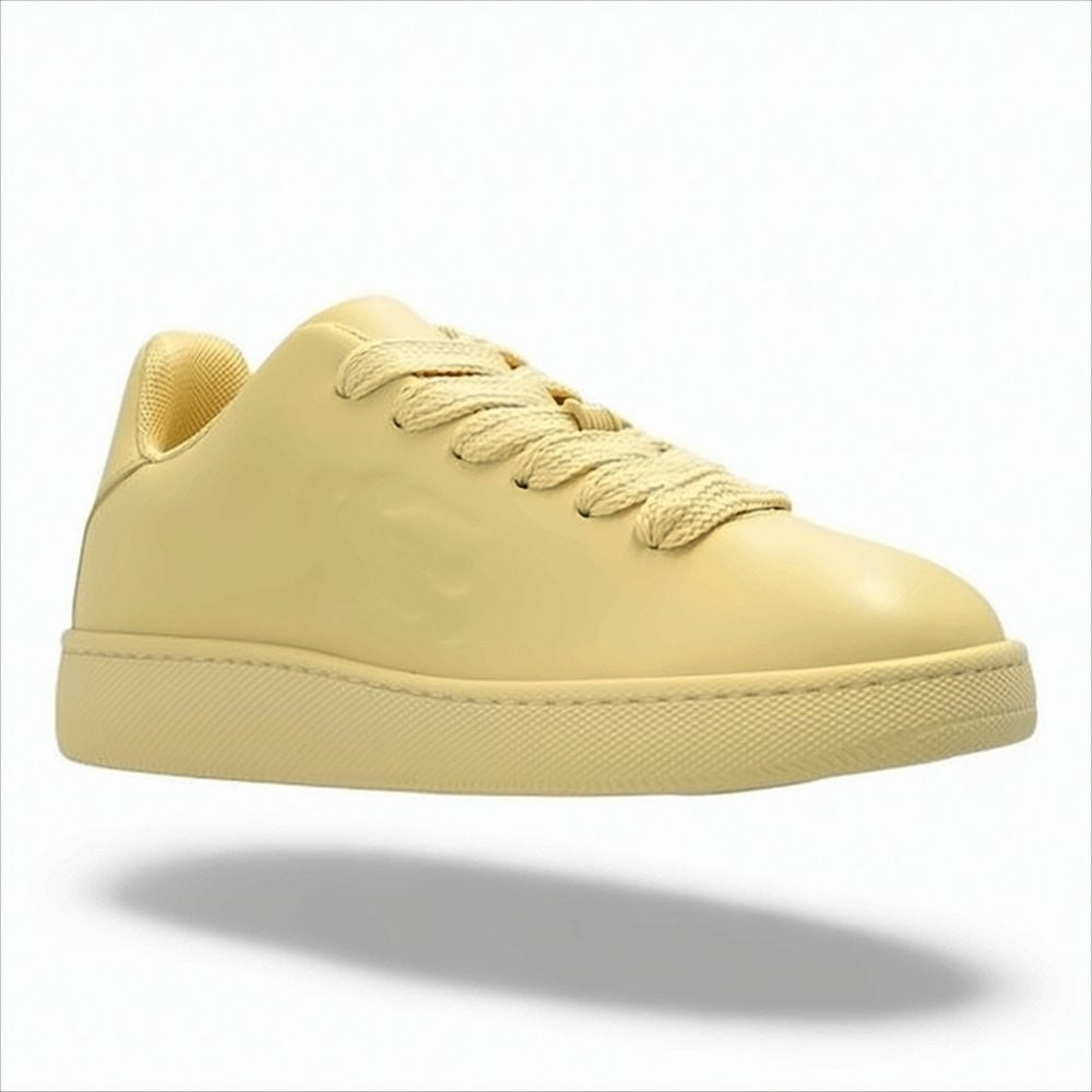 Burberry Monochromatic Smooth Leather Sneakers