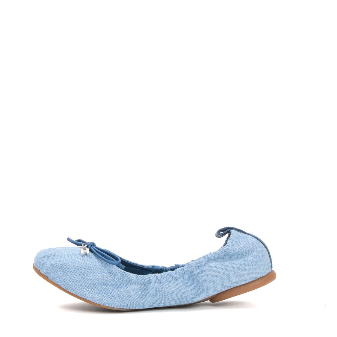 Hogan Denim Fabric Ballerina