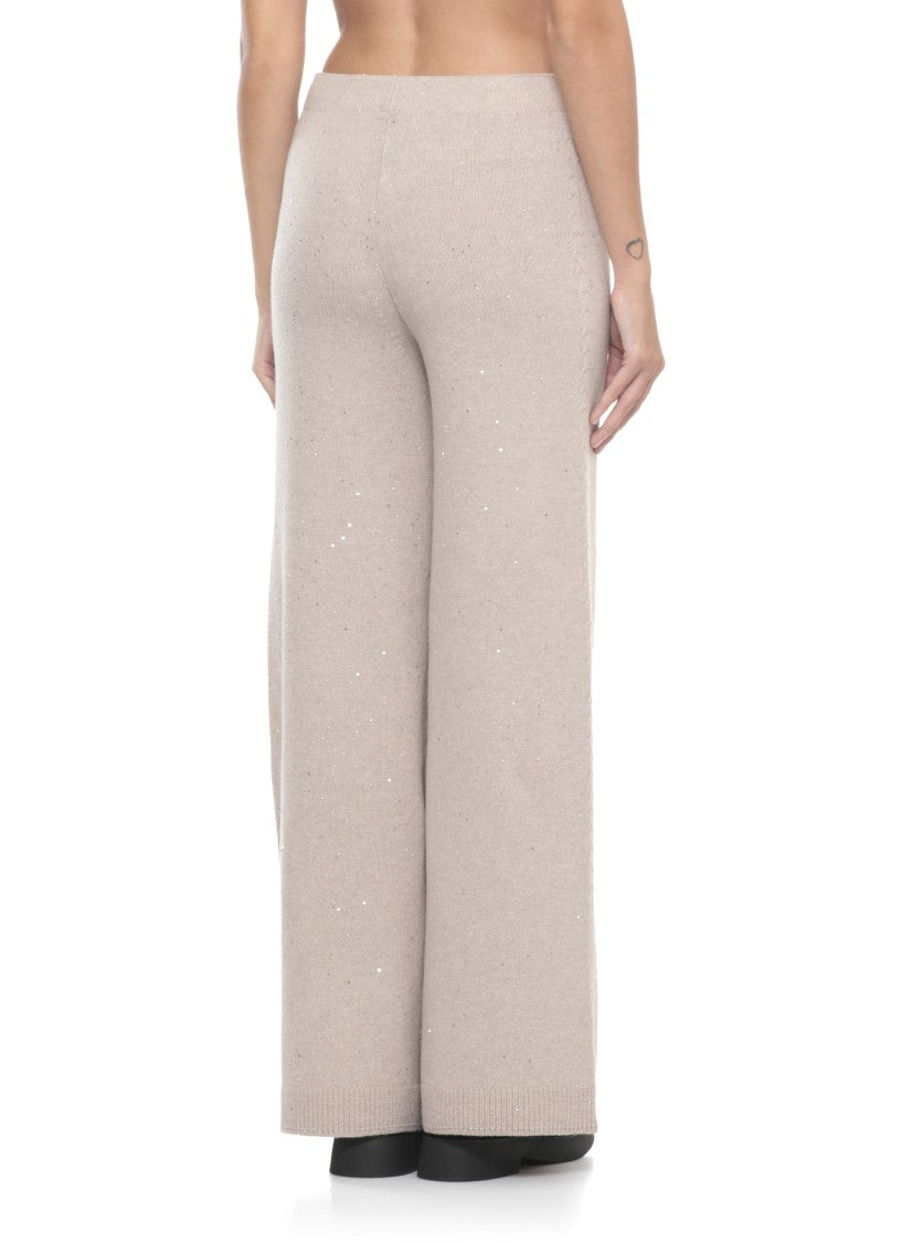 D. Exterior Beige Wool And Cashmere Pants