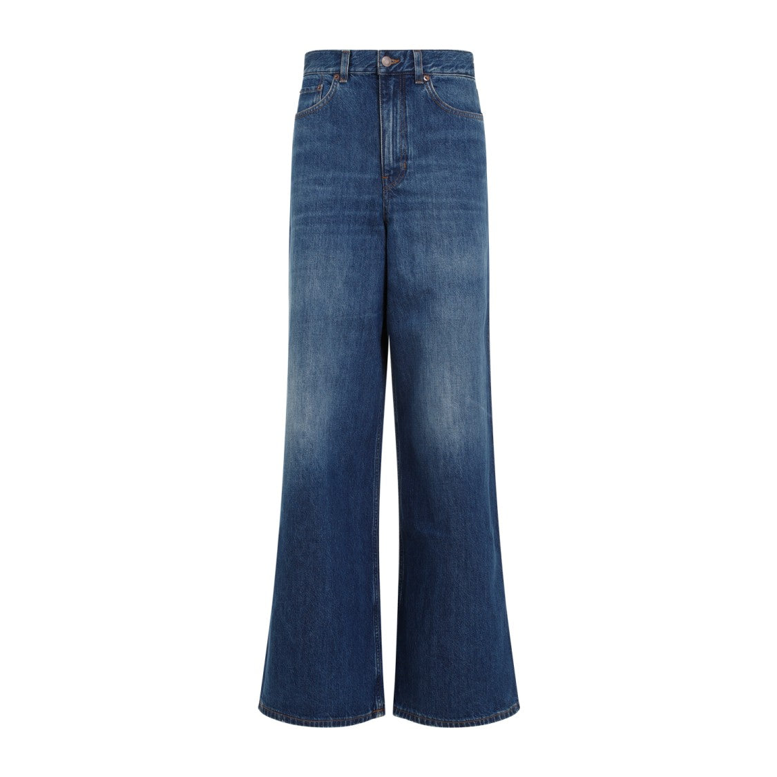 Chloé Night Blue High-Rise Wide-Leg Denim Jeans