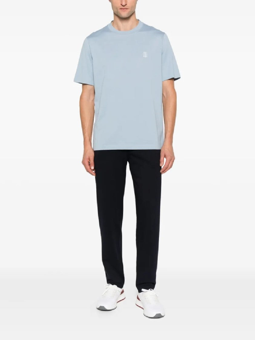 Brunello Cucinelli Straight-Leg Trousers With Drawstring Waistband