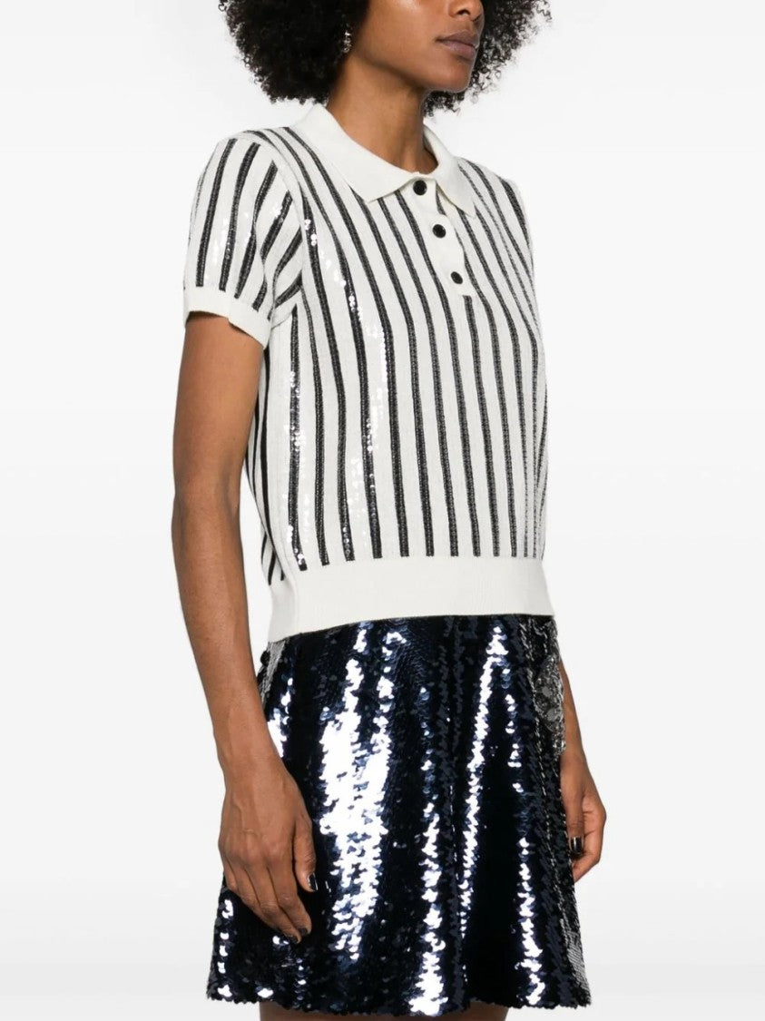 Msgm Polo Collar Knit Sweater
