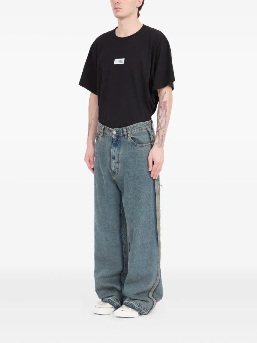 Mm6 By Maison Margiela Inside-Out Straight-Leg Jeans