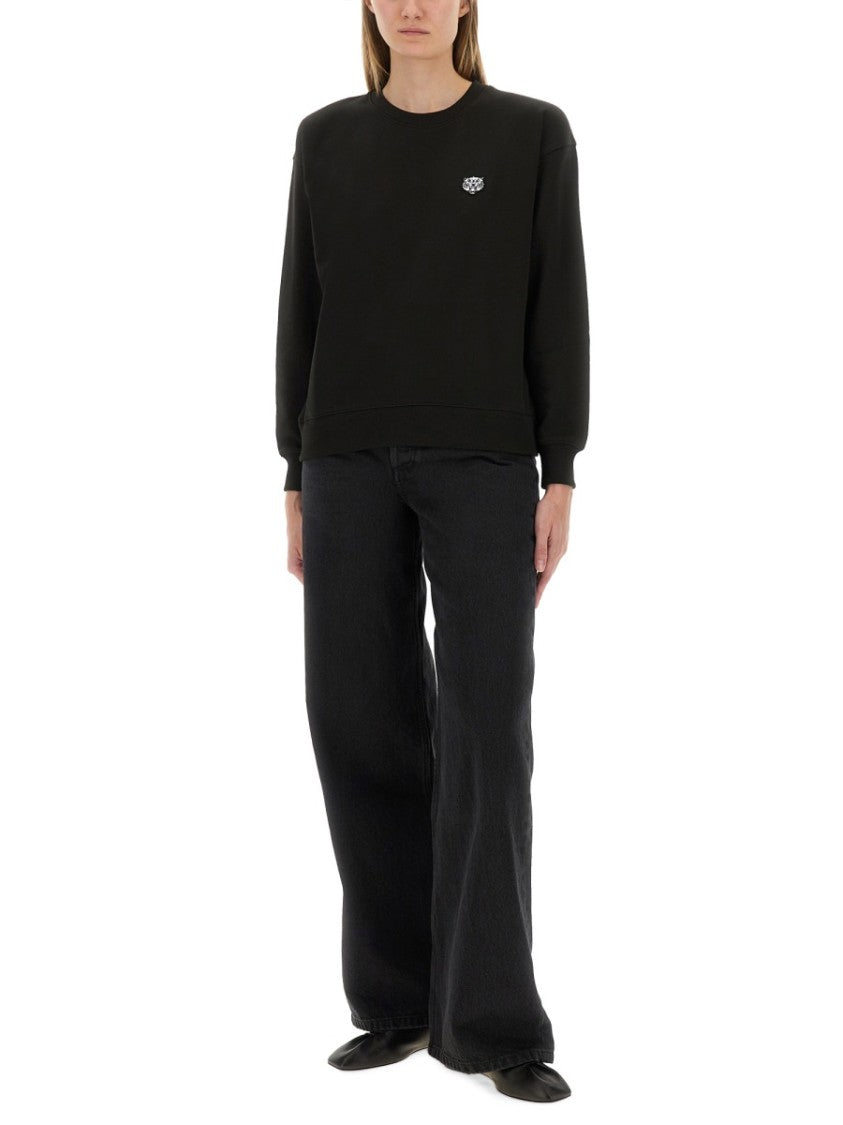 Kenzo Happy Tiger" Patch Cotton Sweatshirt