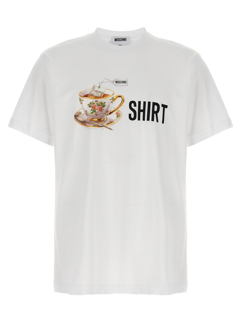 Moschino Playful Logo Printed Organic Cotton T-Shirt