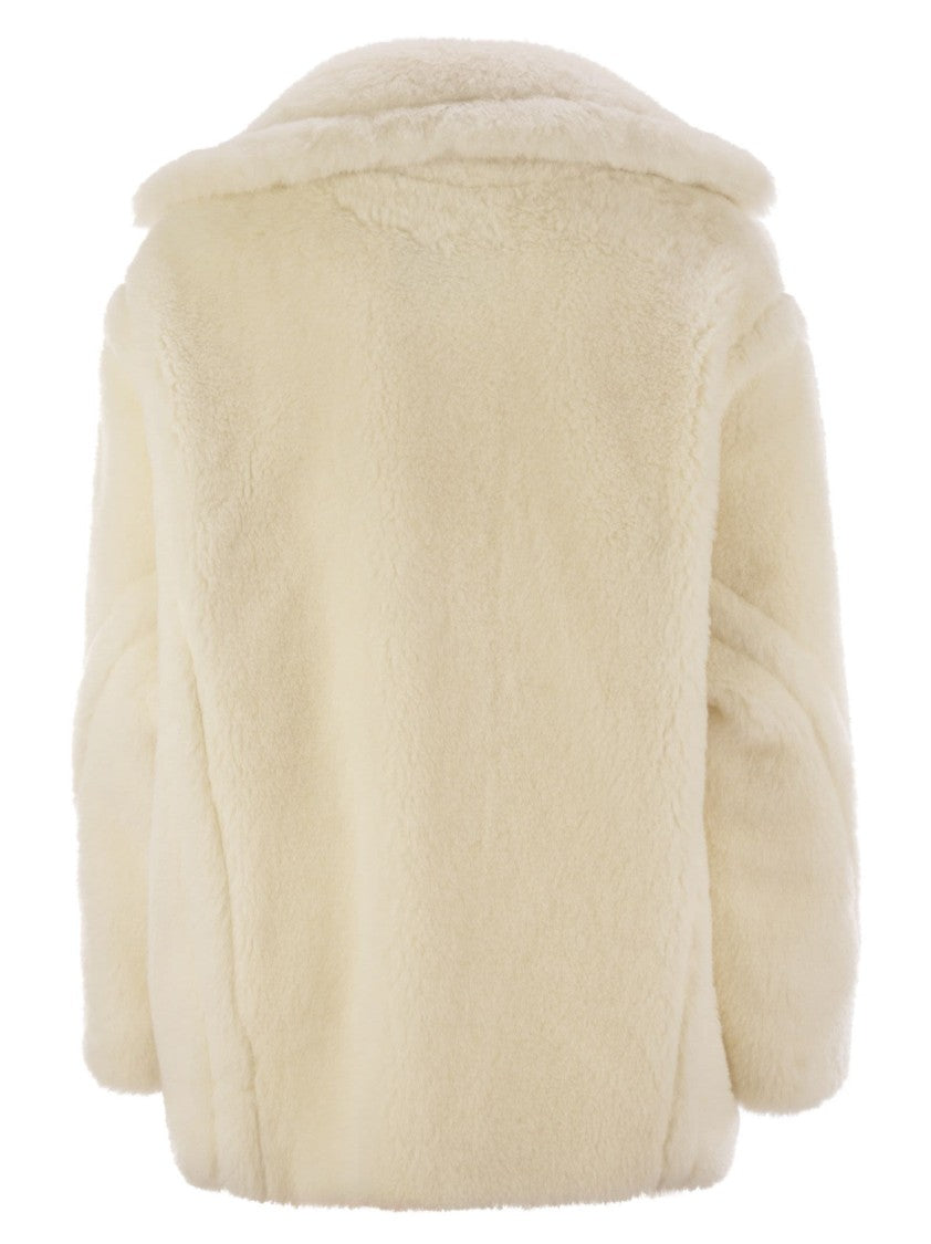 Max Mara Olga - Teddy Bear Icon Coat Short In Alpaca And Wool