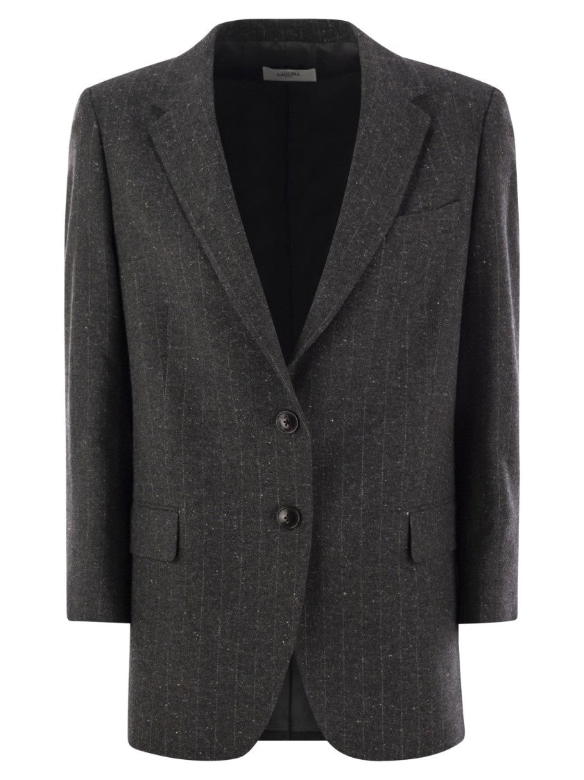 Saulina Antonia - Single-Breasted Jacket In Wool Blend