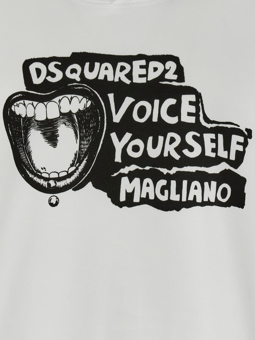 Dsquared2 Capsule Hoodie In Fleece Cotton