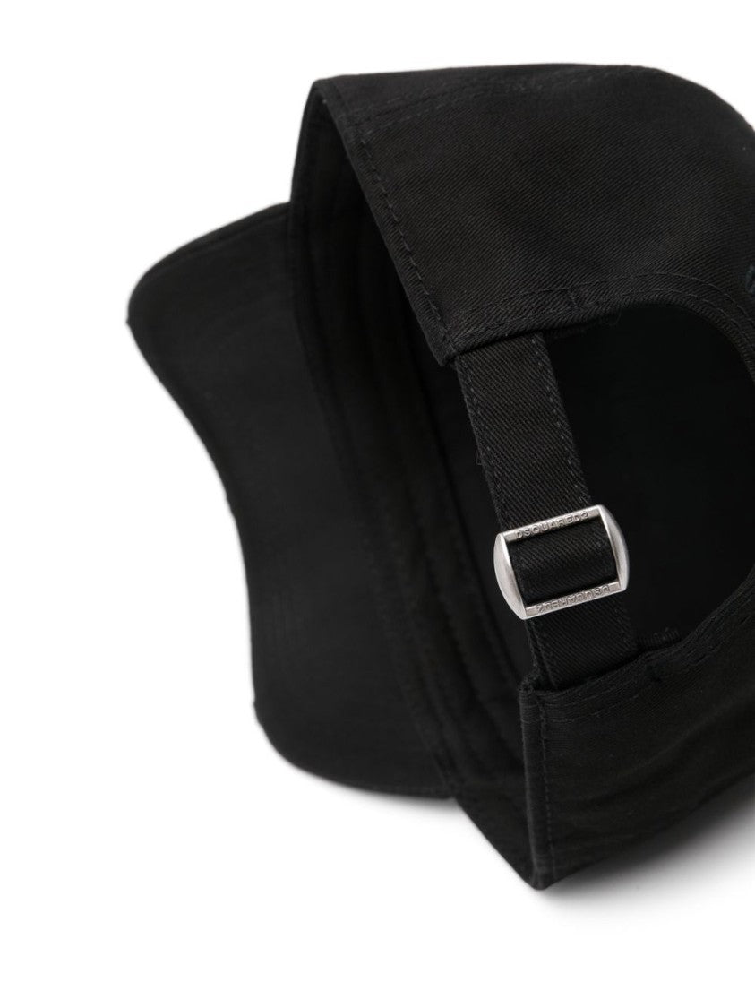 Dsquared2 Curved Visor Cotton Baseball Cap
