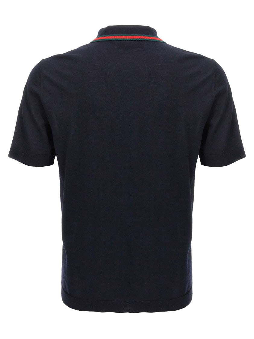Gucci Web Ribbon Polo Shirt